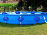 8/16 Pack Pool Cover with S Hooks, Pool Cover Above Ground, Antifreezing Thick PVC V1366-AZ2-W-11372