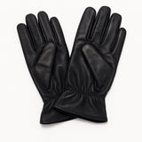 Ladies Genuine Sheepskin Leather Gloves Fleece Lined Warm Winter Womens in Black - M V563-BR-77-0004-BLK-M