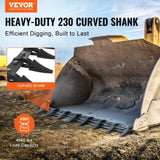 Bucket Tooth Bar, 1650mm, Heavy Duty Tractor Bucket 8 Teeth Bar for Loader Tractor Skidsteer, 2000 V952-NYCDWJC66INCNEM28V0