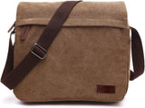 Men's shoulder bag canvas shoulder bag laptop bag school bag V1188-ONE60-03299-1