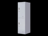 2-Door Vertical Locker for Office Gym Shed School Home Storage V63-832431