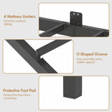 Walnut Single LED Corner Bed Frame in Black with 2 Storage Drawers and Charging Station V178-59294