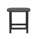 Gardeon Outdoor Coffee Side Table HDPE Desk Patio Furniture Camping Garden Black FF-BEACH-DESK-HE-BK