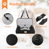 Waterproof Dog Car Seat Bed with Safety Belt V767-9LPET01-L-GJ-B
