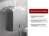 Paper Towel Dispenser - 304 Grade Stainless Steel, Wall Mounted, High Capacity Dispenser for V1192-AZ-W-7409