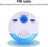 Waterproof Shower Radio with AM FM Receiver and Built In Speaker for Bathroom Use, Mini Portable V1189-LC-RY-00246