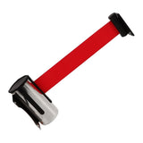 Retractable Belt Barrier, Metal and Cloth for Crowd Control V1369-AZ3-W-18591