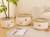 Diaper Caddy Organizer Basket, Woven Rope Storage Bin For Nursery Changing Table, Toy And Baby V1237-ZY-807-313