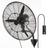 VEVOR Wall-Mount Misting Fan Oscillating Metal Fan 61.6 cm 3 Speed Waterproof V952-GYBGSFSYCSS24BCVOV3