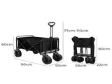 Lambu Garden Camping Trolley Outdoor Black UM1246-BK