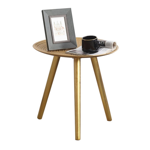 Levede Side Table Coffee Bedside End Golden CH1036-40X40-GD