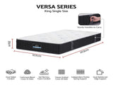 Giselle King Single Reversible Spring Mattress Cashmere Cover Gel Foam Firm 35cm MATTRESS-B-VERSA-35-KS