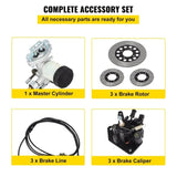 Go Kart Brake Master Cylinder Kit Go Kart Hydraulic Brake Kit Universal Go Karts Brake Kit Complete V952-02-08KDCSCTJ00001V0