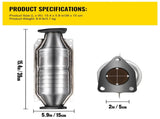 Catalytic Converter Compatible with 1998-2002 Honda Accord 2.3L, Direct-Fit High Flow Series Cat V952-SYCHQ98-02BTYG001V0