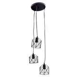 Antique Pendant Lampshade E27 3 Head Retro Unique Style Hanging Light Shade for Home Cafes 85240V V1294-YM0715-3119220094311
