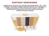 6 Grids Dispenser Storage Container Rice Cereal Beans Grain V63-842211