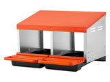 Chicken Nesting Boxes, 2 Compartments, Easy Egg Collection, Wall Mount, Easy to Assemble, Galvanized V952-JSCDXJS2GJ15PZUI4001V0