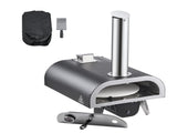 Outdoor Pizza Oven, 12 in Wood Fired Pizza Ovens, Pellet Pizza-Stove with Thermometer & Electric V952-BXPSLDNZWDJPCLPZU001V9