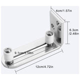 Floor Guide Sliding Door Guide Door Guide Wall Mount Ball Bearings Guide Silver V1237-ZY-528-236