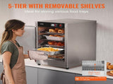 Hot Box Food Warmer, 5-Tier Concession Warmer with Water Tray, 5 Pans, Single-door and Adjustable V952-XXSPBWJ5CBTM0I6VPV3