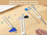 4PCS Tuning Fork Set, Tuned Forks for Music, Therapy Yoga, MI 528 HZ, 128 HZ, 256 HZ, 512 HZ for V1369-AZ3-W-08883