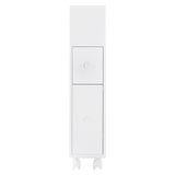 Removable Bathroom Side Cabinet Toilet Caddy with Storage Drawers- White V264-TAB-706C-WHE-NA-1