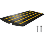 Curb Ramp, 6.5 cm Rise Rubber Driveway Ramps, Heavy Duty 15 tons Weight Capacity Threshold Ramp, V952-ZXDBLYPDGB148U6S1V0