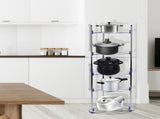 5 Tiers Home Kitchen Pans Pots Storage Rack Durable Metal Wire Shelving Organizer V1294-YM0901-JY03917