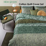 Bedding House Skin Green Cotton Quilt Cover Set King V442-HIN-QUILTCS-SKIN-GREEN-KI