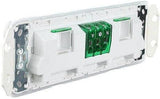 Schneider Electric Clipsal 10A 250V Quad PowerPoint Socket with 2 Extra Switches Less Mechanism V1202-V1-CLI30154XXUAVW