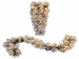 Christabelle Timeless Elegance Christmas 2pc Set 90cm Christmas Teardrop and Garland with LED L CMB-WFLAS-L-WG