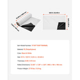 6Mil Plastic Sheeting Roll 10 x 100 FT Heavy Duty Film Black & White V952-SLM10FT100FTDQBDCV0