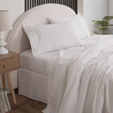 Royal Comfort Vintage Washed 100% Cotton Sheet Set Queen - White ABM-10002577