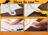 Halloween Decoration Set Light-Up Pumpkin Lamp,128 Pcs Halloween Party Balloon Garland Arch Kit & V1337-6F-ZYGV-TQPK