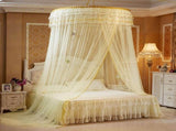 Breathable Round Canopy Lace Princess Style Mosquito Net Bed Curtain Netting V1294-YM0901-JY25278-04