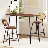 Artiss Bar Table Stools Set Dining Desk Industrial Kitchen Chairs Cafe Pub BA-TAB-CHR-SET-BR