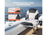 Boat Seat, High Backrest, Folding Fishing Boat Seat with Thickened Sponge Cushion & Waterproof PVC V952-ZDCZYGKB2JHHOSF4P001V0
