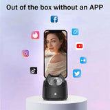 Automatic Face Tracking Gimbal Mobile Phone Holder 360&deg Rotation AI Face Recognition Phone Tripod V1370-AZ4-07957