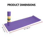 Powertrain TPE Yoga Pilates Exercise Mat 6mm - Lilac YM-TPE-SC-LIL