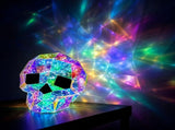 Spooky Decorations Glowing Skull Head Party Prop, Figurines for Shelf and Counter Display, V1192-AZ-W-35096