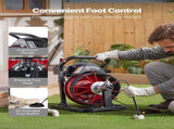 Drain Cleaner Machine 15m x 8mm, Auto Feed Sewer Snake Auger with 4 Cutters & Air-activated Foot V952-ZDJJKLSGDSTJWYRCQ002V3