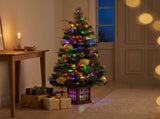 Christabelle 1.2m 4ft Deluxe Mountain Pine Potted Christmas Tree Pre Lit Multi Function LED Art 112_SENDMP4P