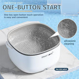 Ultrasonic Fruit Washer and Produce Cleaner Device,Self Spinning Berry Washing Bowl with 2-Tier V1107-122-36822