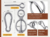 2 Sets Horse Tie Ring, Horse Tack and Supplies Horse Training Equipment Safe Horse Accessories with V1192-AZ-W-2824