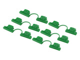 50Pcs Greenhouse Clamp PE Plastic 2 Head Plant Film Clamp Soil Sheet Clip for Horticulture 16mm / V1294-YM0706-3111230226813