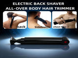 Black Men's Electric Back Shaver & Body Trimmer - USB Rechargable 180&deg Foldable Long Handle V888-ELOSUNG55251