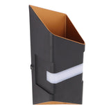 Modern Outdoor Wall Lamp Black Gold Glow Up Down LED 10W 3000K Waterproof Indoor Wall Sconces for V1294-YM0901-3119230149611
