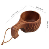 Travel Coffee Mug Wooden Milk Cup Sturdy Wood 1Pack V1192-AZ-W-27537