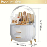 Transparent Flip-top Cosmetic Storage Box Dustproof, Waterproof, Multi-layer Drawer Organizer, V1232-HZSNX002