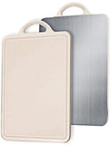 Stainless Steel Cutting Board Extra Thick 1.2cm, Double, sided, Scratch, resistant, Anti, slip edge, V1189-LC-RY-00523
